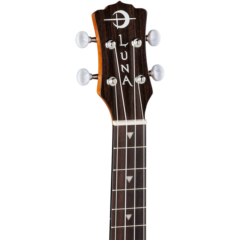 Luna UKE TTN MAH EL Tattoo Tenor Mahogany Ukulele (Open Pore Natural)