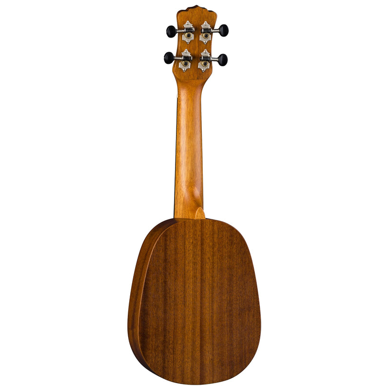 Luna UKE VMP Vintage Mahogany Pineapple Ukulele (Red Satin)