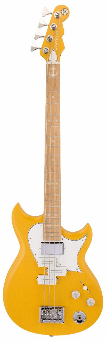 Révérend Wattplower Mark II Signature Electric Bass Guitar (satin watt jaune)