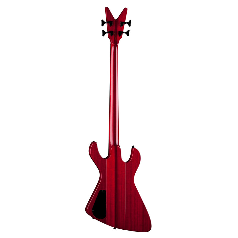 Dean Guitars USA DEMONATOR ULTIMO Electric Bass Guitar (Transparent Red)