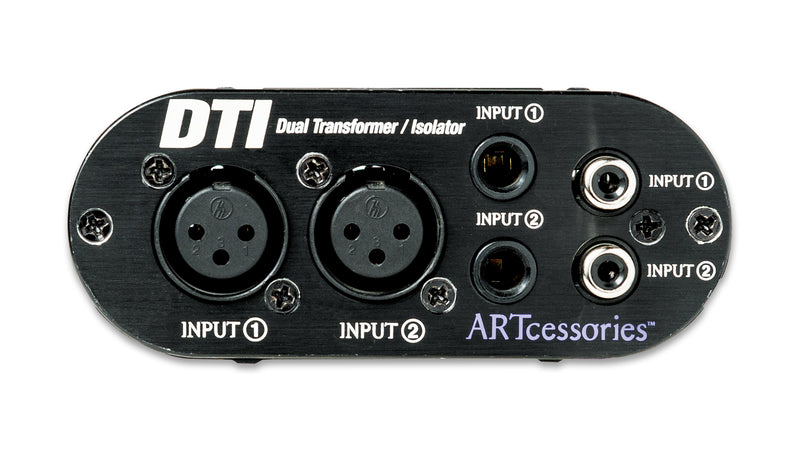 Boîte de transformateur/isolateur en ligne à double entrée ART DTI avec connecteurs équilibrés et asymétriques