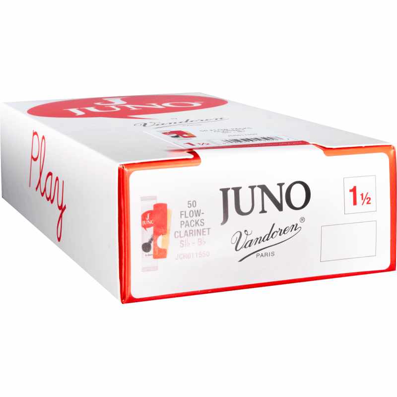 Juno JCR011550 Anches pour clarinette Sib force 1 ½ (boîte de 50)