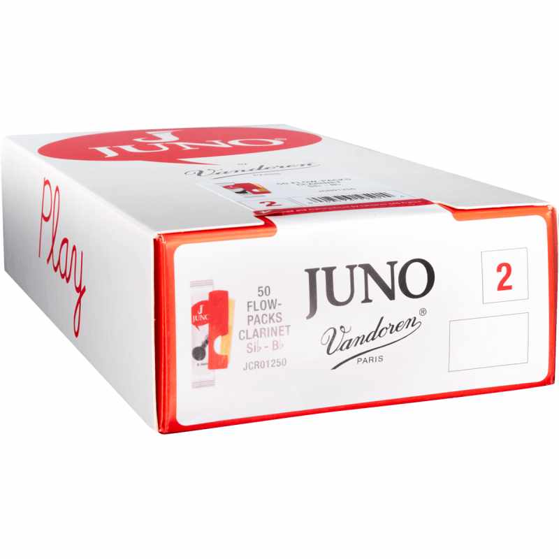 Anches Juno JCR01250 pour clarinette Sib 2 forces (boîte de 50)