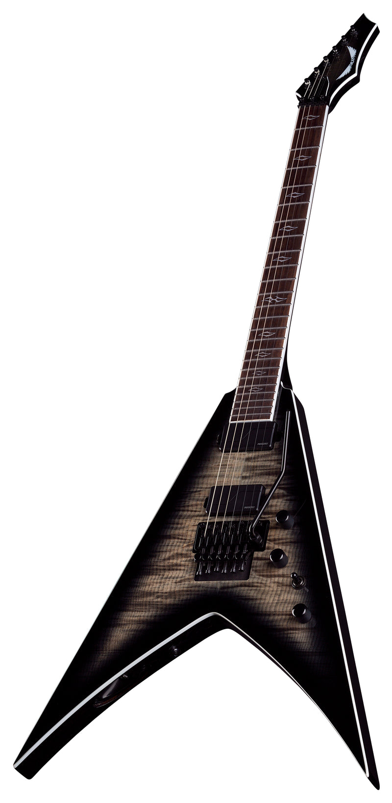 Dean Guitars VEN SEL F FL CHB Vengeance Select Floyd Fluence Electric Guitar (Charcoal Burst)