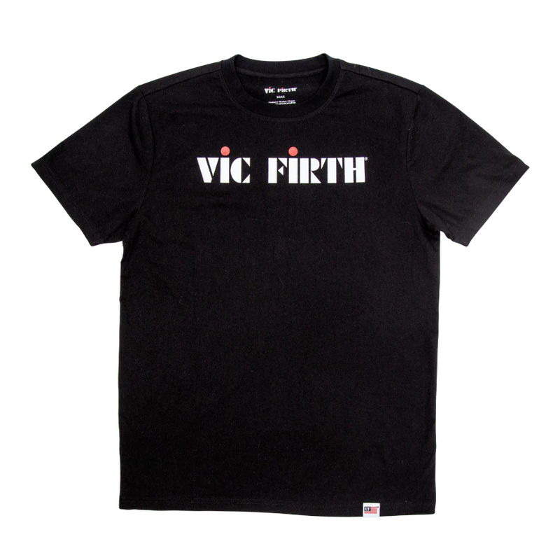 Vic Firth PTS20LOGOM Black Logo Tee - Medium