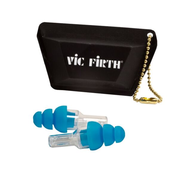Vic Firth VICEARPLUGR Protection auditive haute fidélité - Taille régulière, Bleu