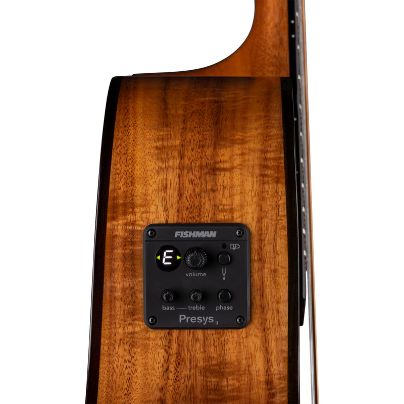 Luna VINEYARD Koa Bevel Grand Auditorium Acoustic/Electric Guitar (Gloss Natural)