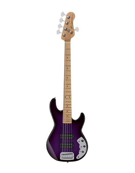 G&L L2500-CLF-PPB-MP CLF Research L2500 Electric Bass Guitar (Purpleburst)
