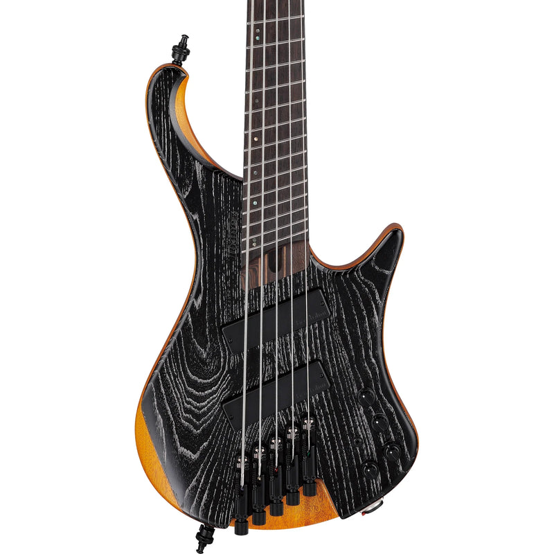 Ibanez EHB1135MSSKL 5 Strings Headless Mutli-Scale Electric Bass Guitar (Silver Wave Black Low Gloss)