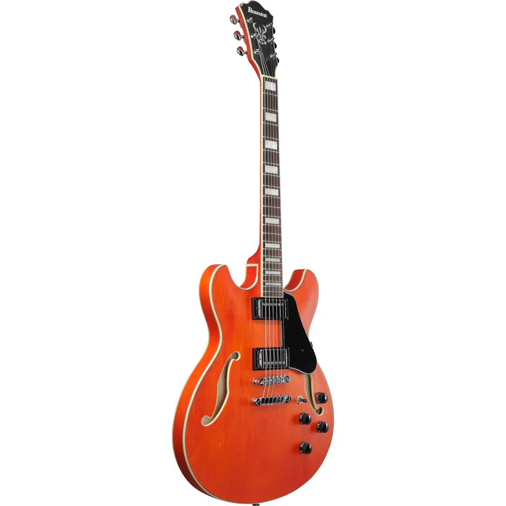 Ibanez AS73TTF Semi Hollow-Body Electric Guitar (Transparent Tangerine Flat)