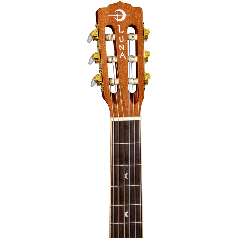 Luna WOODLAND Cedar Nylon Acoustic/Electric Guitar (Satin Natural)
