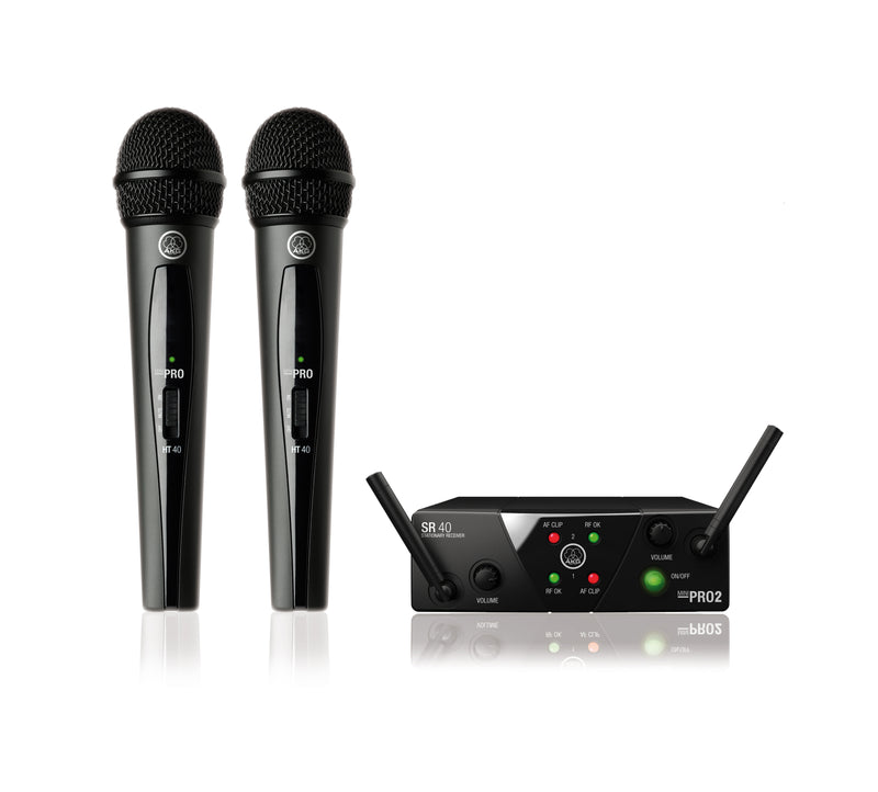 AKG WMS40MINI2-VOCAL-SET25A Mini Vocal Dual (Freq: 25 A/C)