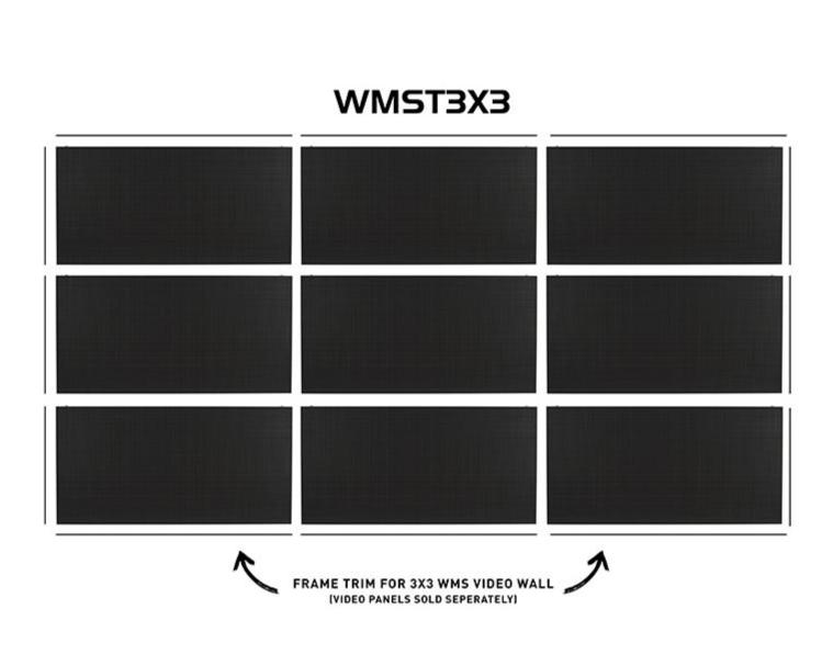 American DJ WMST3X3 Frame trim kit for the 3x3 WMS Series Video Wall