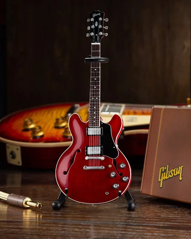 AX KEAL GG-320 GIBSON ES-335 MINE MINI GUITARE MINI GUITARE (CEERRIE FADED)