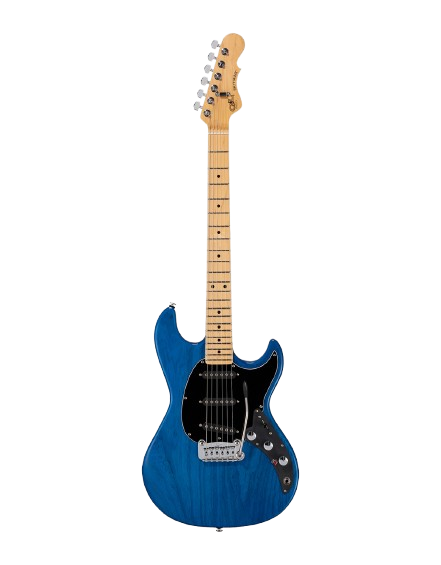 G&L SKYHK-CLF-CLB-MP CLF Research Skyhawk Electric Guitar (Clear Blue)