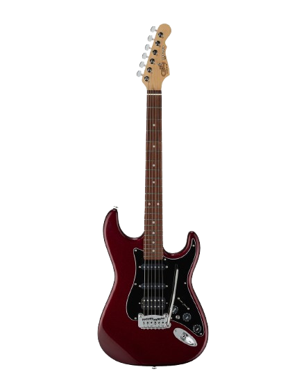 G&L FDLGYHB-RBY-CR Fullerton Deluxe Legacy HSS Electric Guitar (Ruby Red Metallic)