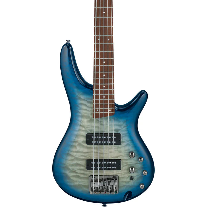 Ibanez SR405EQMSCB 5 String Electric Bass Guitar (Stained Cosmic Blue Starburst)