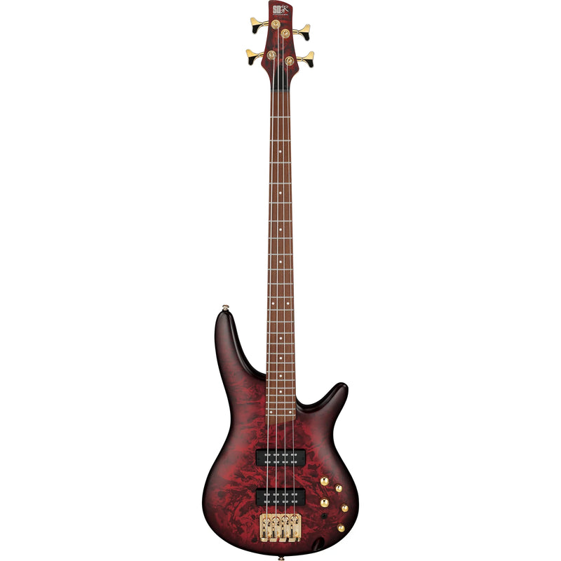 Ibanez SR300EDXWZM Electric Bass Guitar (Wine Red Frozen Matte)