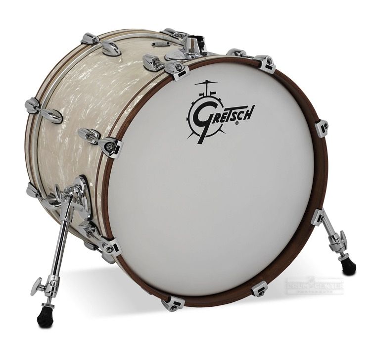 Gretsch Drums RN2-1822B-VP Renown Bass Drum (Vintage Pearl) - 22" x 18"