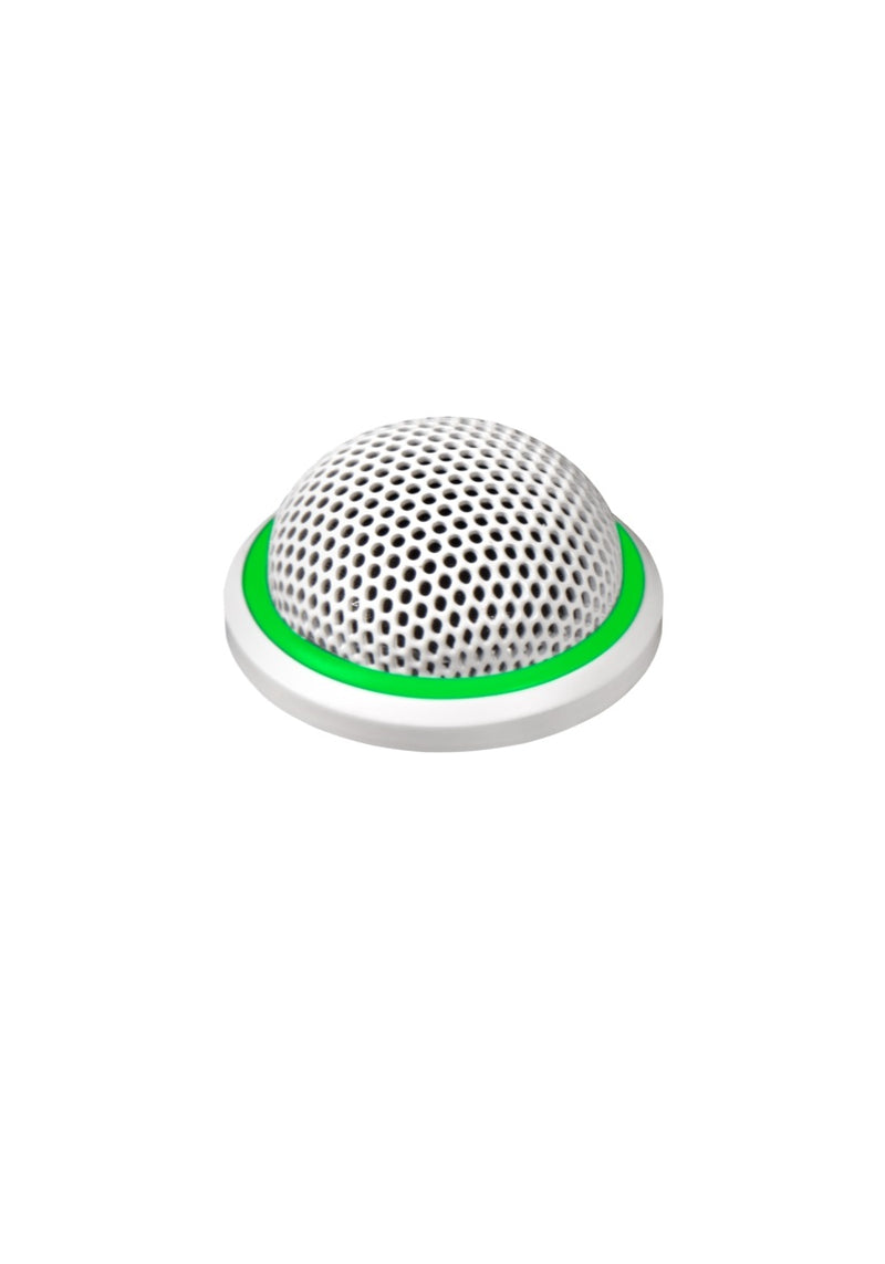 Shure MX395W/C-LED Microphone de surface Microflex avec fonctionnement LED à distance (cardioïde) (blanc)