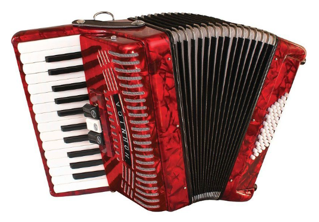 Accordéon piano Hohner 1304 - 26 touches/48 basses - Rouge