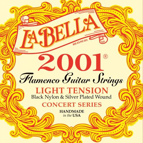 Cordes pour guitare flamenco La Bella 2001 - tension légère