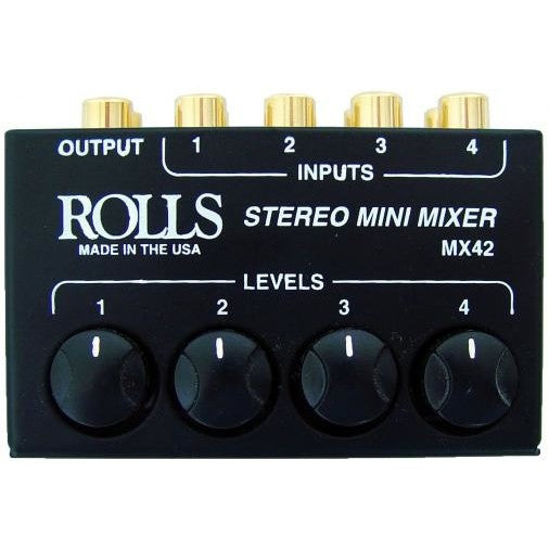 Rolls MX42 4-Channel Stereo Mini Mixer