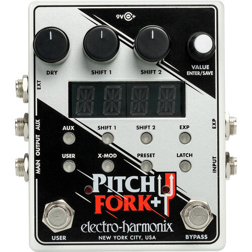 Electro-Harmonix PITCH FORK PLUS Polyphonic Pitch Shifter Pedal