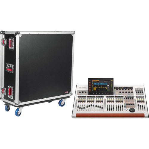 Gator GTOURWING ATA Flight Case pour mélangeur numérique Behringer Wing avec roulettes et niche 