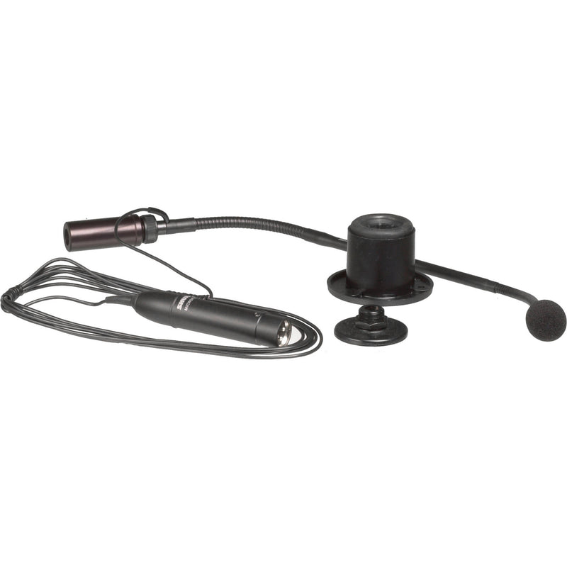 Shure MX412SE/S - Microphone col de cygne supercardioïde 12" avec support à bride et câble de sortie latérale de 10 pieds