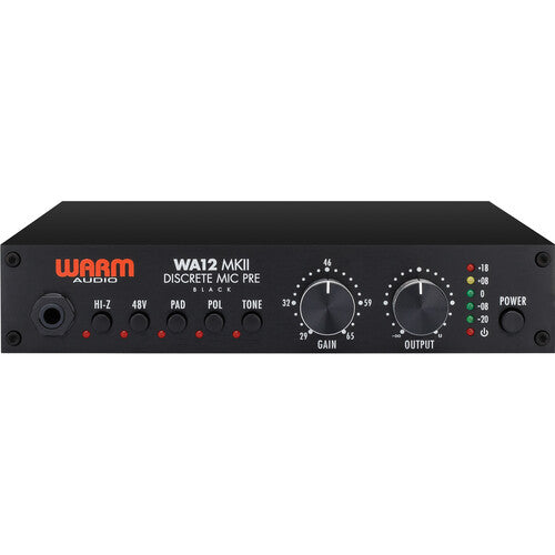 Warm Audio WA-12 MKII Single-Channel Preamplifier (Black)