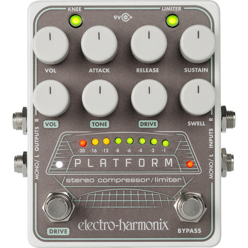 Electro-Harmonix PLATFORM Stereo Compressor/Limiter Pedal