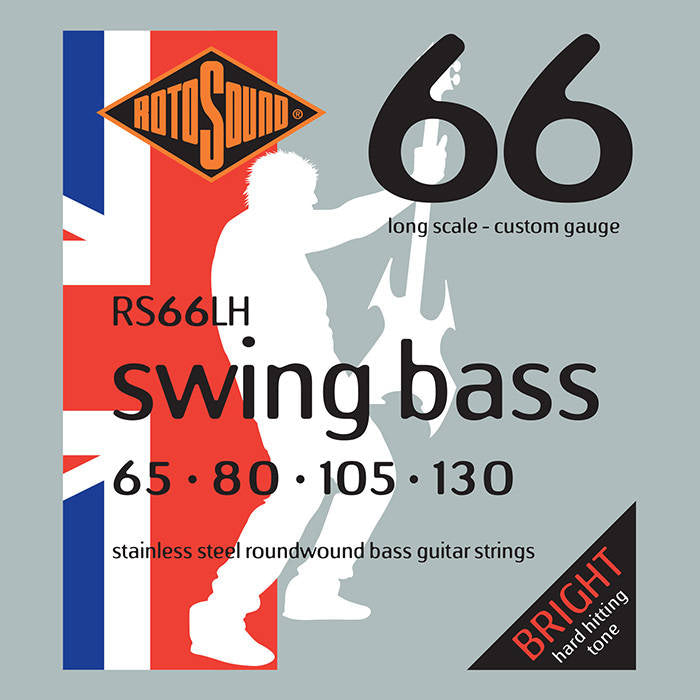 Rotosound RS66LH RS Drop Zone Stainless Steel Bass String Set 65-130