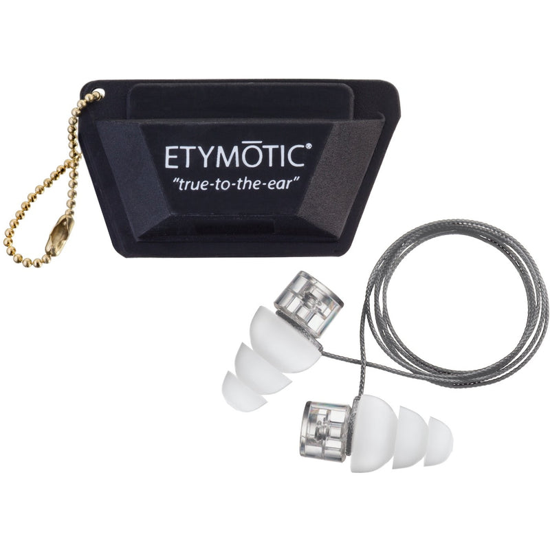 Etymotic ER20XS-CCC-C High-Fidelity Earplugs (Large) - Clear Stem, White Tip