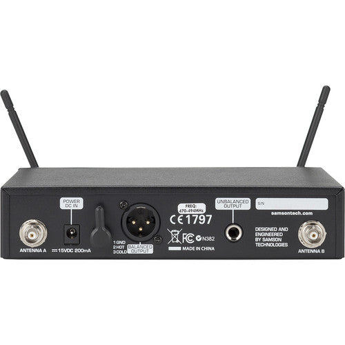 Système sans fil UHF à fréquence agile Samson CONCERT 99 (K : 470-494 MHz)