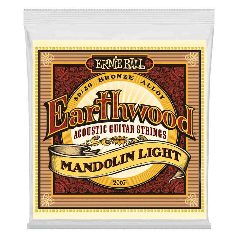 Ernie Ball 2067EB Earthwood Mandolin Light Loop End 80/20 Bronze Strings 9-34