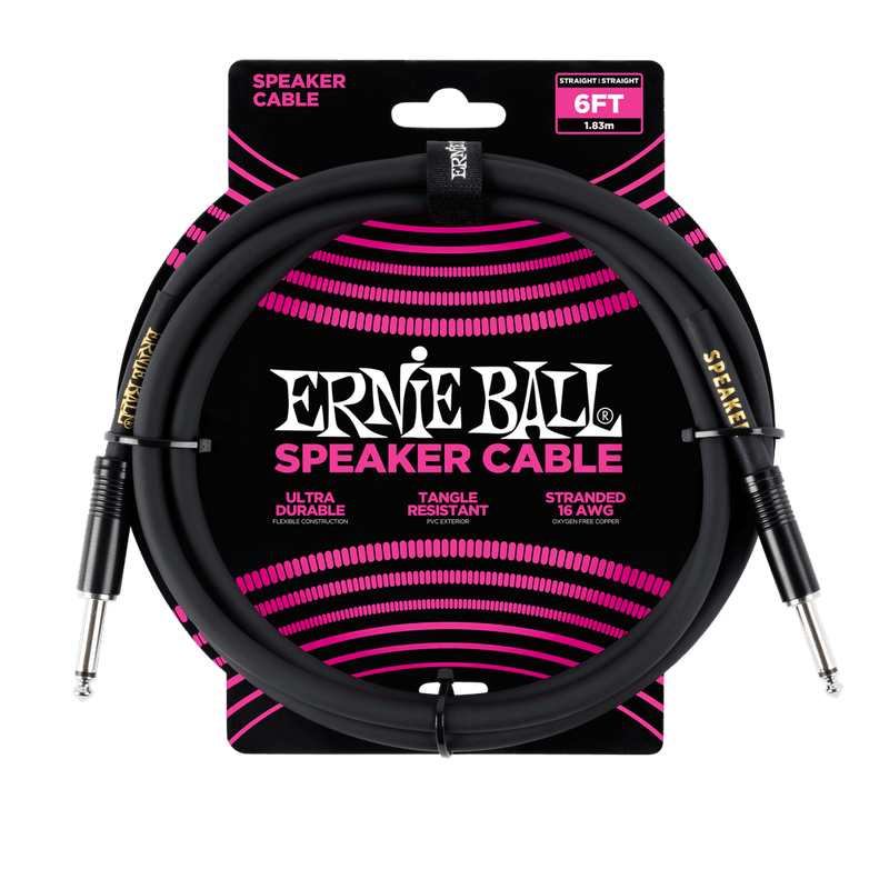 Ernie Ball 6072EB 6 Câble haut-parleur - Noir