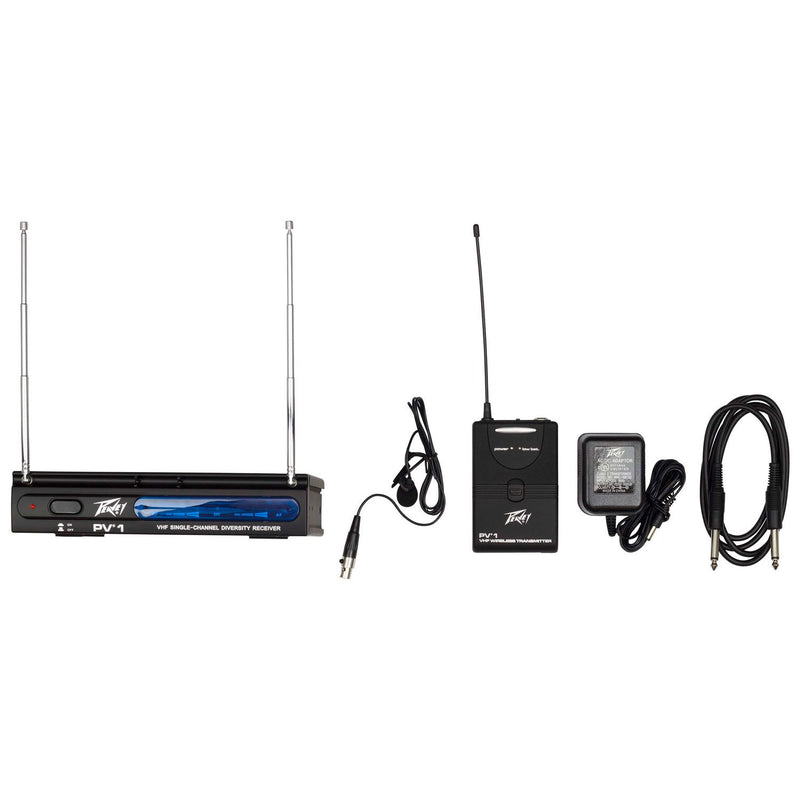 Peavey PV-1 V1 BL VHF Lapel Wireless System - 203.400 MHZ