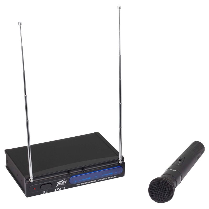 Peavey PV-1 V1 HH VHF Handheld Wireless System - 198.950MHZ