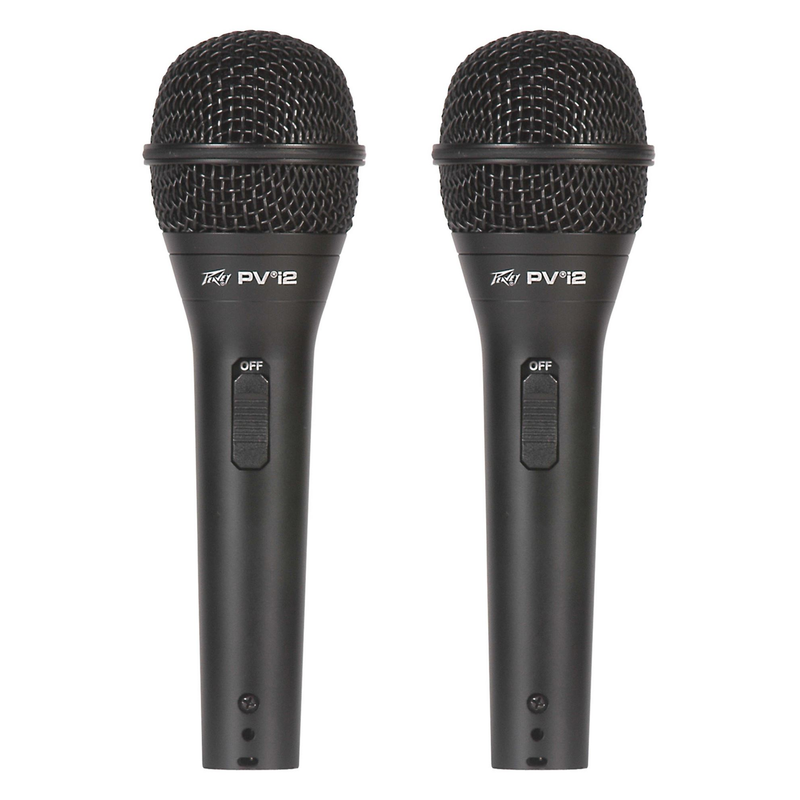 Peavey PV®i2 Microphone vocal dynamique unidirectionnel cardioïde - Paquet de 2