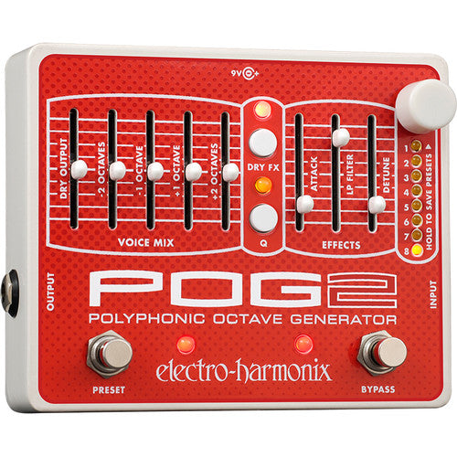 Pédale de générateur d'octave polyphonique Electro-Harmonix POG2