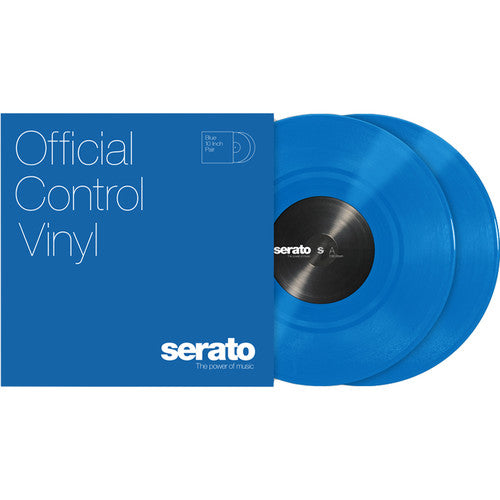 Serato Vinyl Performance Series Paire - Pressage de vinyle de contrôle bleu 7"