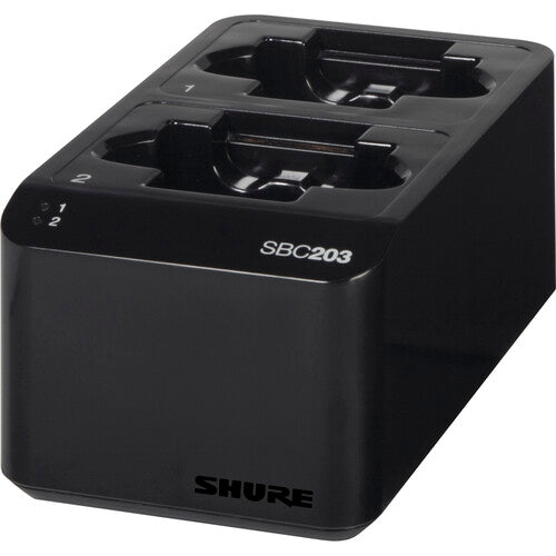 Shure SBC203 Dual-Docking Recharging Station for SB903 Batteries & SLX-D Transmitters