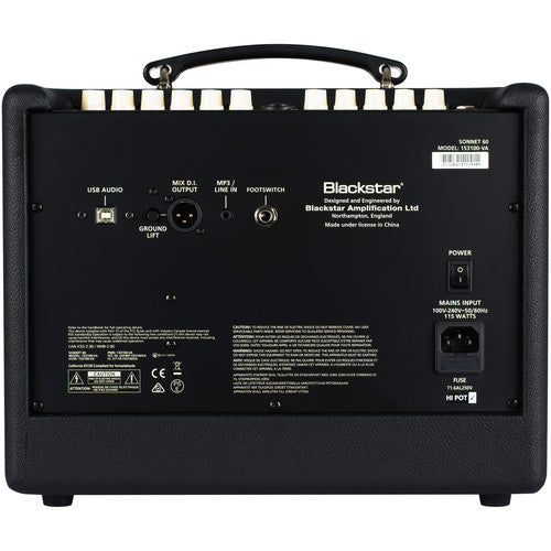 Blackstar SONNET 60W Acoustic Guitar Combo Amplifier - Black
