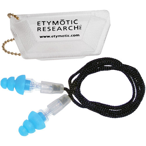 Bouchons d'oreilles haute fidélité Etymotic ER20-SMB-C (standard) - Tige transparente, pointe bleue