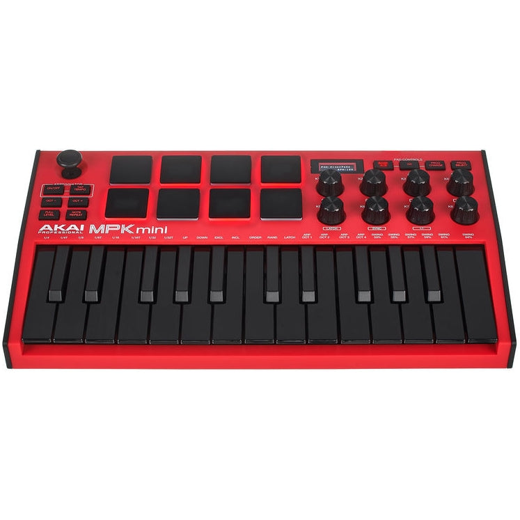 Akai MPK MINI MKIII 25-Key Keyboard Controller - Limited Edition Red