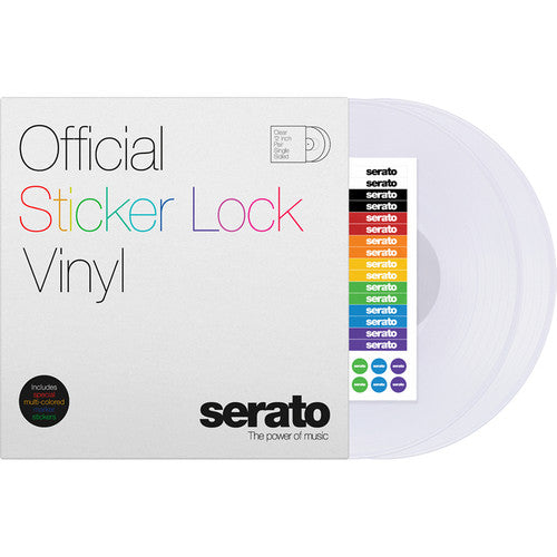 Serato Sticker Lock Vinyl 12" Control Vinyl (Paire, Transparent) 
