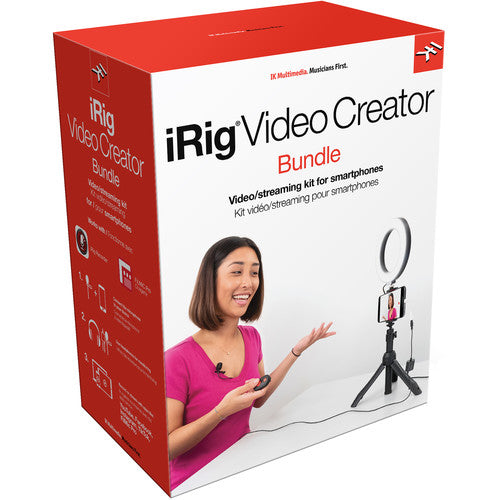 IK Multimedia iRig Video Creator Bundle All-in-One Streaming Setup for Smartphones