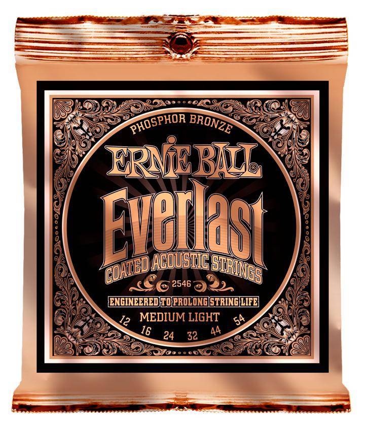 Ernie Ball 2546EB Everlast Coated Phosphor Guitar Strings - Medium Light