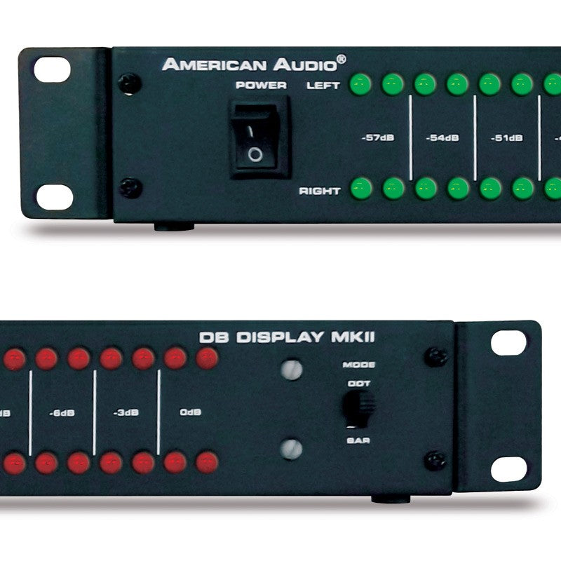 American Audio DB DISPLAY MKII LED Affichage du niveau décibel et ampli Rack Lightshow